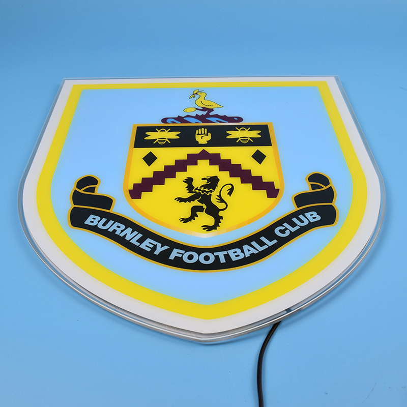 Angled unlit view of the Burnley acrylic panel