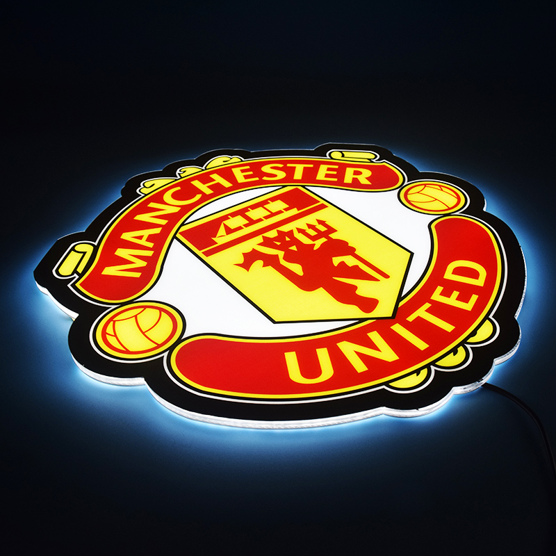 Unlit Manchester United acrylic panel