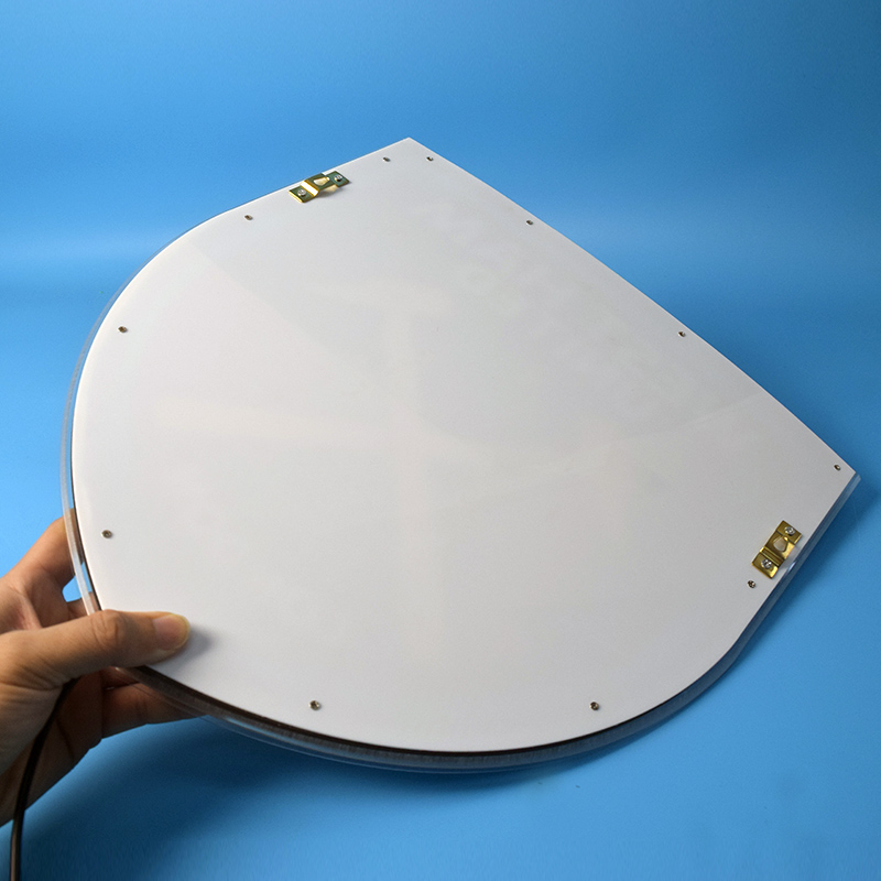 Back of the West Ham United panel showing mounting brackets